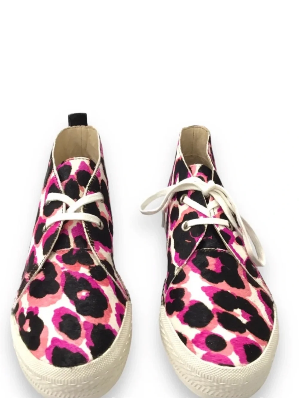 Nine West 90s inspired leopard print high top espadrille sneaker